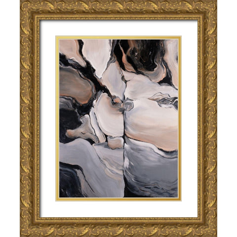Sediment Gold Ornate Wood Framed Art Print with Double Matting by Edmunds, Sydney