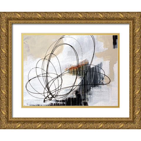 Verse II Gold Ornate Wood Framed Art Print with Double Matting by Schicker, Joshua