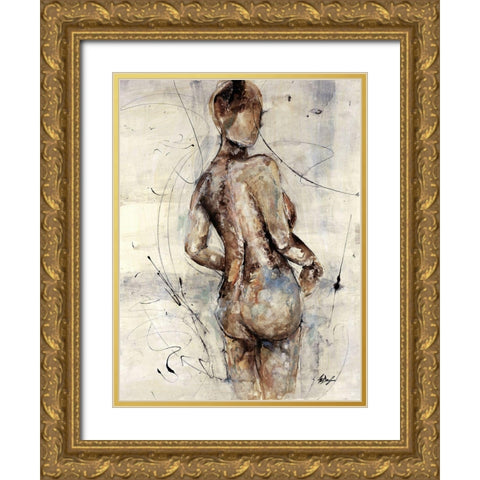 Mystique IV Gold Ornate Wood Framed Art Print with Double Matting by Douglass, Farrell