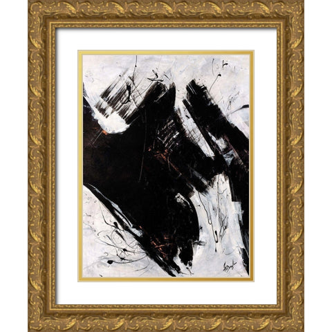 Staccato I Gold Ornate Wood Framed Art Print with Double Matting by Douglass, Farrell