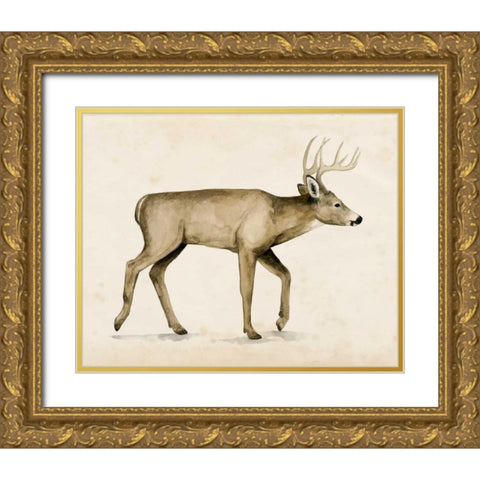 Wandering IV Gold Ornate Wood Framed Art Print with Double Matting by Popp, Grace