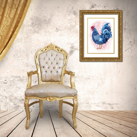 Lyrical Crow II Gold Ornate Wood Framed Art Print with Double Matting by Popp, Grace