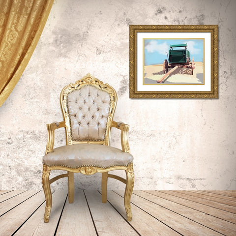 Bold Wagon II Gold Ornate Wood Framed Art Print with Double Matting by Kalina, Emily
