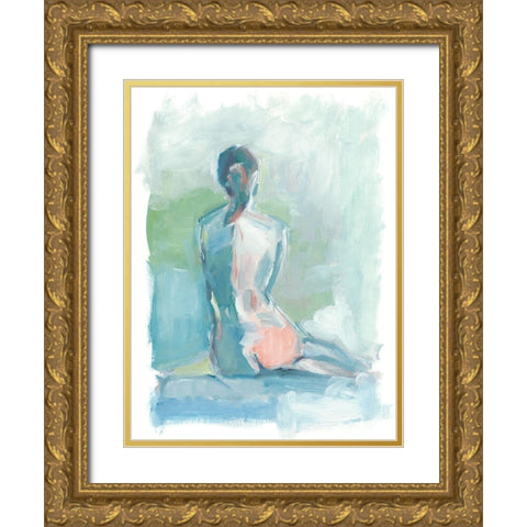 Modern Figure Study I Gold Ornate Wood Framed Art Print with Double Matting by Harper, Ethan