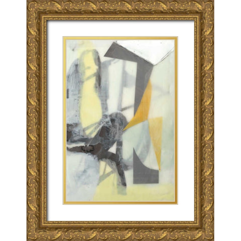 Ribbon in Wax II Gold Ornate Wood Framed Art Print with Double Matting by Goldberger, Jennifer