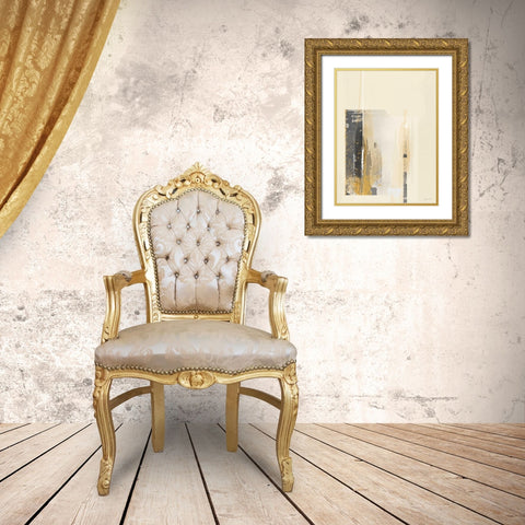 Deeper Shadows I Gold Ornate Wood Framed Art Print with Double Matting by Green Lili