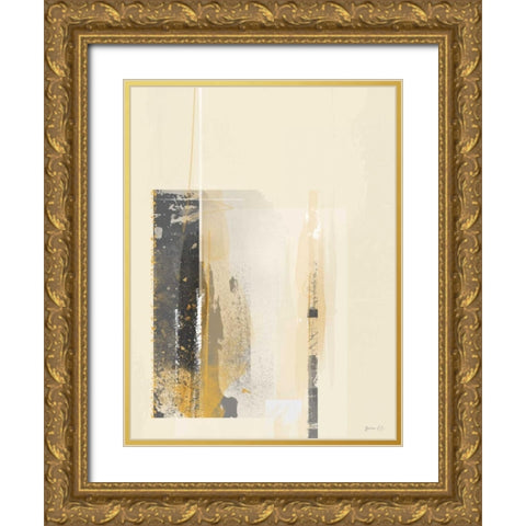 Deeper Shadows I Gold Ornate Wood Framed Art Print with Double Matting by Green Lili