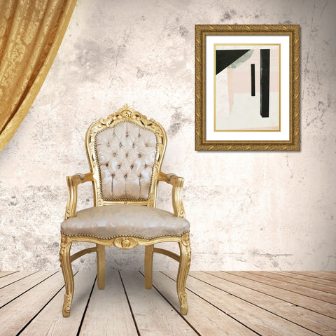 Outside In II Gold Ornate Wood Framed Art Print with Double Matting by Green Lili