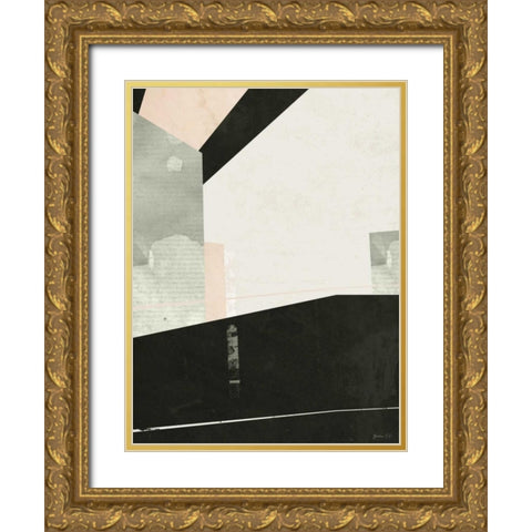 Outside In III Gold Ornate Wood Framed Art Print with Double Matting by Green Lili