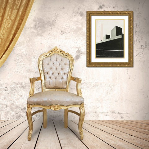 Outside In IV Gold Ornate Wood Framed Art Print with Double Matting by Green Lili