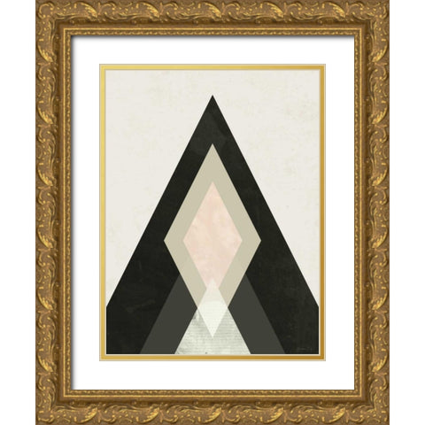 Mountains Beyond Mountains I Gold Ornate Wood Framed Art Print with Double Matting by Green Lili