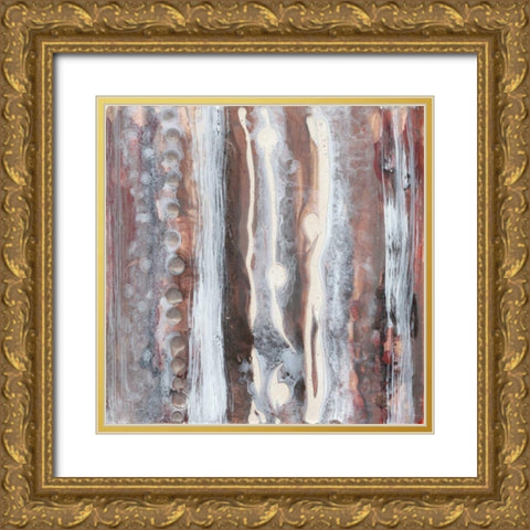 Surface Study I Gold Ornate Wood Framed Art Print with Double Matting by Stramel, Renee W.