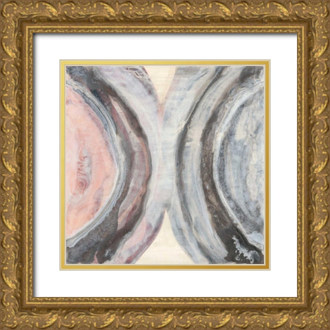 Surface Study III Gold Ornate Wood Framed Art Print with Double Matting by Stramel, Renee W.