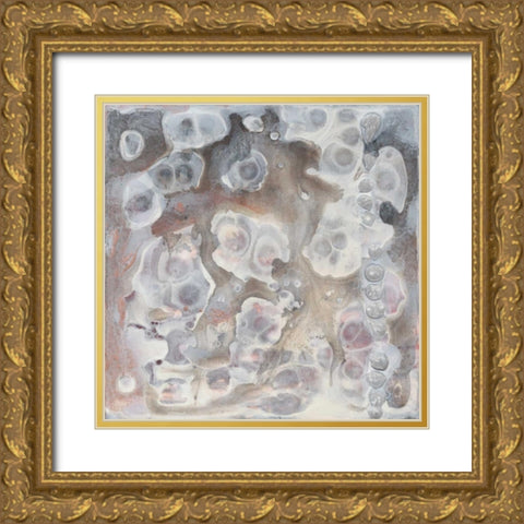 Surface Study IV Gold Ornate Wood Framed Art Print with Double Matting by Stramel, Renee W.