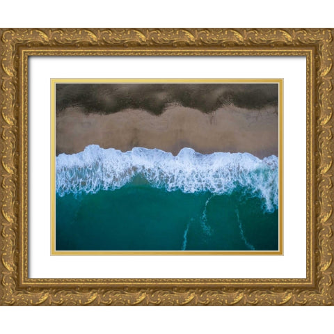Hawaii View II Gold Ornate Wood Framed Art Print with Double Matting by Mead, Adam