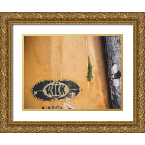 Hawaii View IX Gold Ornate Wood Framed Art Print with Double Matting by Mead, Adam