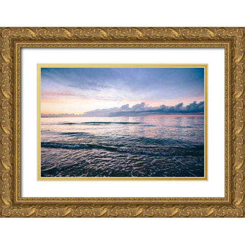 First Landing-Sea IV Gold Ornate Wood Framed Art Print with Double Matting by Mead, Adam