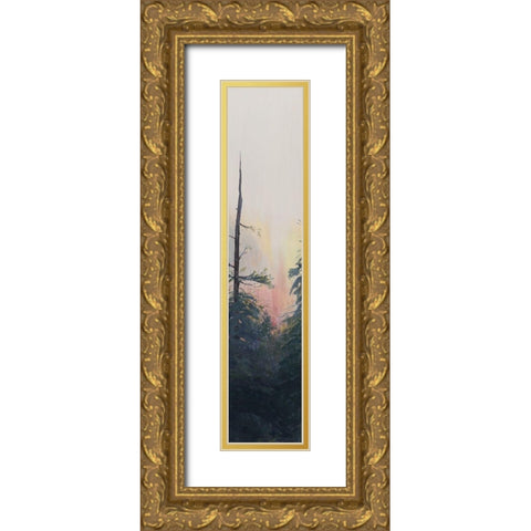 Pacific Northwest Panel V Gold Ornate Wood Framed Art Print with Double Matting by Iafrate, Sandra