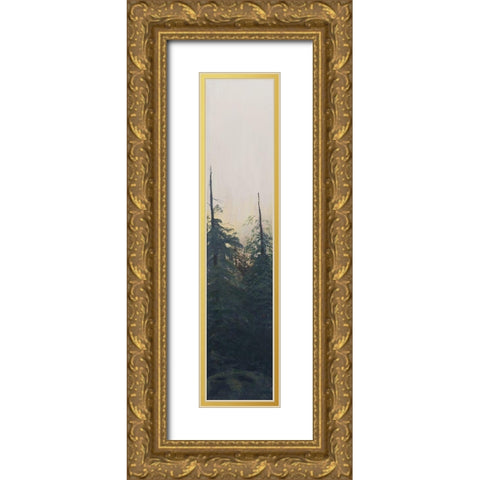 Pacific Northwest Panel VI Gold Ornate Wood Framed Art Print with Double Matting by Iafrate, Sandra
