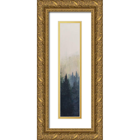 Pacific Northwest Panel VII Gold Ornate Wood Framed Art Print with Double Matting by Iafrate, Sandra
