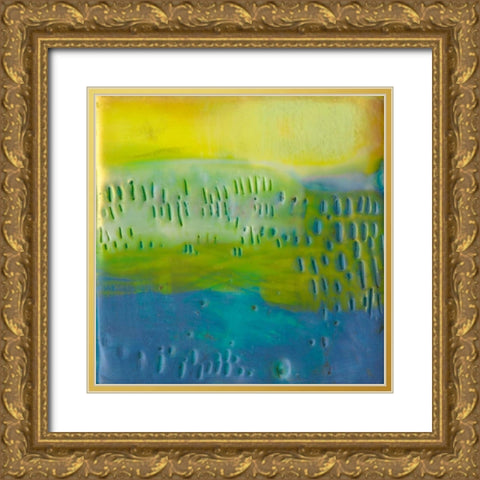 Southern Shores III Gold Ornate Wood Framed Art Print with Double Matting by Jachimiec, Sue