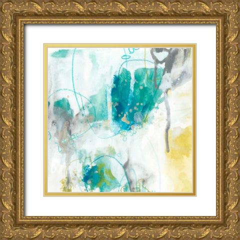 Aquatic Atmosphere II Gold Ornate Wood Framed Art Print with Double Matting by Vess, June Erica
