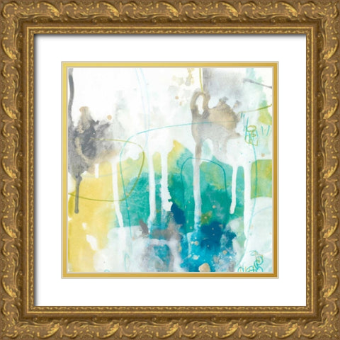 Aquatic Atmosphere III Gold Ornate Wood Framed Art Print with Double Matting by Vess, June Erica