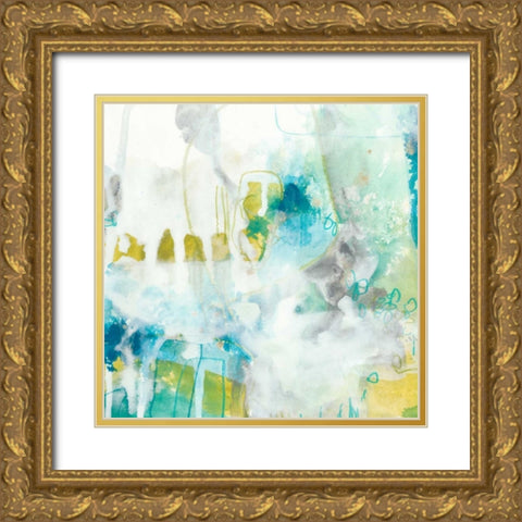 Aquatic Atmosphere IV Gold Ornate Wood Framed Art Print with Double Matting by Vess, June Erica