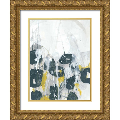 Stones Throw II Gold Ornate Wood Framed Art Print with Double Matting by Vess, June Erica