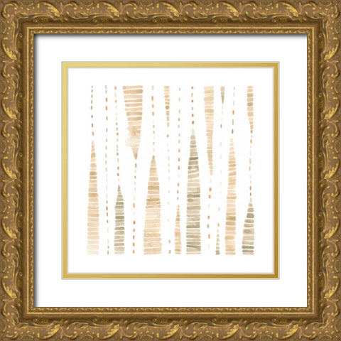 Mombasa Memories I Gold Ornate Wood Framed Art Print with Double Matting by Vess, June Erica