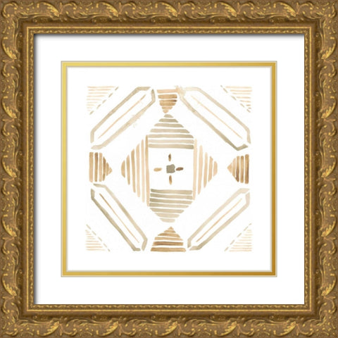 Mombasa Memories V Gold Ornate Wood Framed Art Print with Double Matting by Vess, June Erica