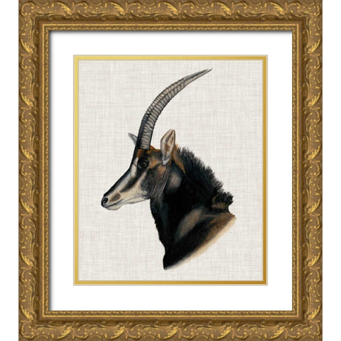 Savanna Impressions III Gold Ornate Wood Framed Art Print with Double Matting by McCavitt, Naomi