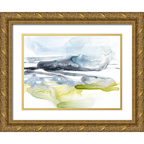 Sweeping Fields II Gold Ornate Wood Framed Art Print with Double Matting by Goldberger, Jennifer