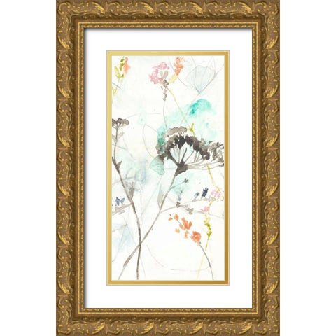 Wildflower Breath II Gold Ornate Wood Framed Art Print with Double Matting by Goldberger, Jennifer
