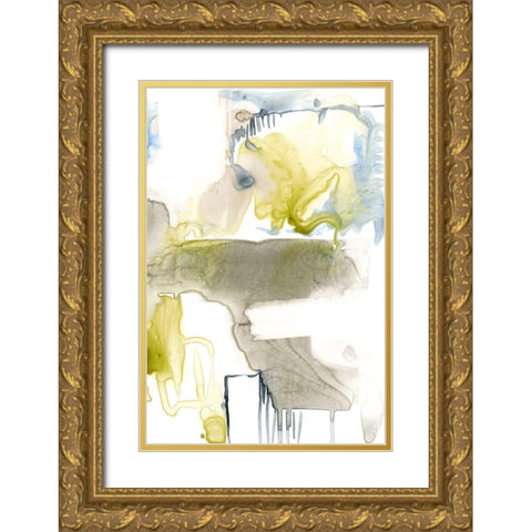 Wandering Layers II Gold Ornate Wood Framed Art Print with Double Matting by Goldberger, Jennifer