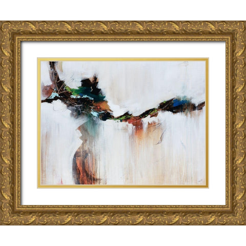 Azure Jazz Gold Ornate Wood Framed Art Print with Double Matting by Edmunds, Sydney