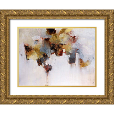 Earthenware Gold Ornate Wood Framed Art Print with Double Matting by Taylor, Kari
