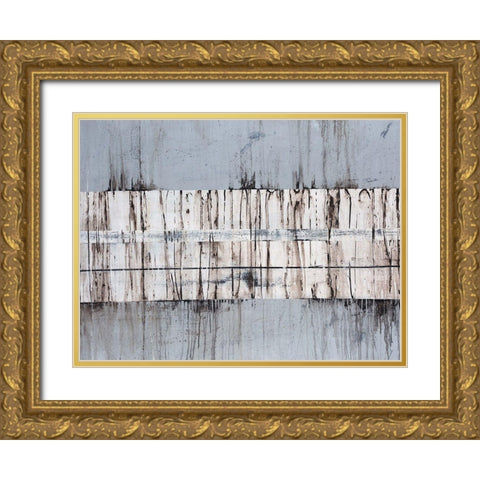 Granite Gold Ornate Wood Framed Art Print with Double Matting by Edmunds, Sydney