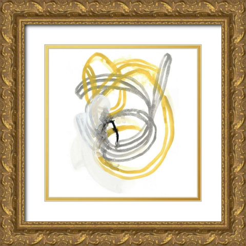 String Orbit I Gold Ornate Wood Framed Art Print with Double Matting by Vess, June Erica