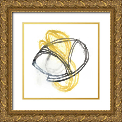 String Orbit VI Gold Ornate Wood Framed Art Print with Double Matting by Vess, June Erica
