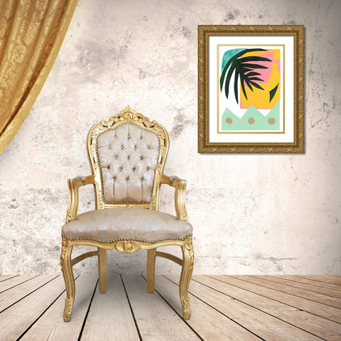 South Beach II Gold Ornate Wood Framed Art Print with Double Matting by Stramel, Renee W.