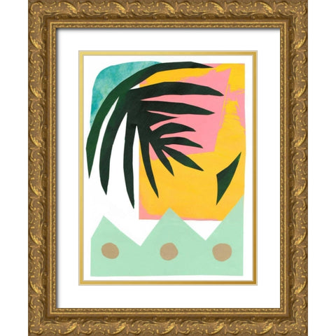 South Beach II Gold Ornate Wood Framed Art Print with Double Matting by Stramel, Renee W.