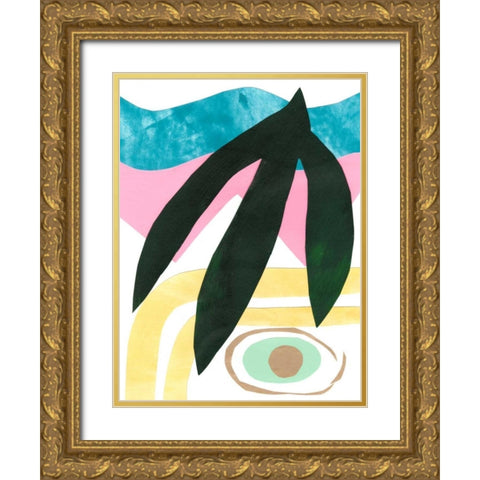 South Beach IV Gold Ornate Wood Framed Art Print with Double Matting by Stramel, Renee W.