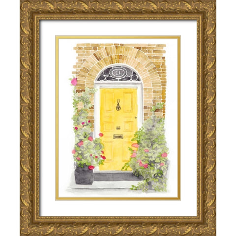 Warm Welcome V Gold Ornate Wood Framed Art Print with Double Matting by McCavitt, Naomi