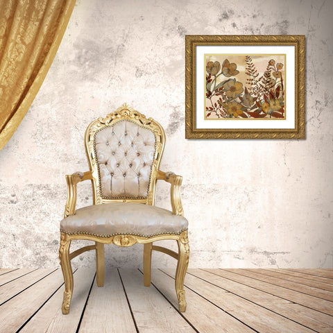 Sienna Arrangement II Gold Ornate Wood Framed Art Print with Double Matting by Studio W