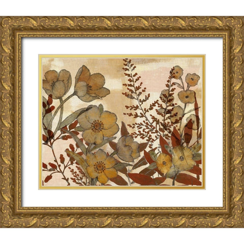 Sienna Arrangement II Gold Ornate Wood Framed Art Print with Double Matting by Studio W