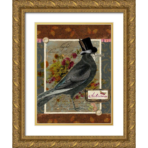 Collected Autumn I Gold Ornate Wood Framed Art Print with Double Matting by Lloyd, Sandy