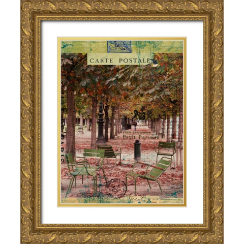 Collected Autumn IV Gold Ornate Wood Framed Art Print with Double Matting by Lloyd, Sandy