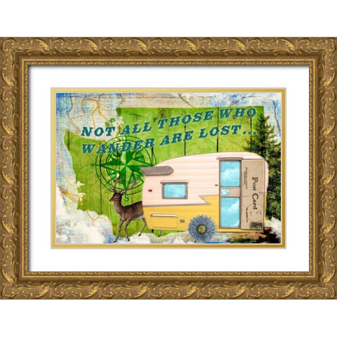 Those Who Wander Gold Ornate Wood Framed Art Print with Double Matting by Lloyd, Sandy