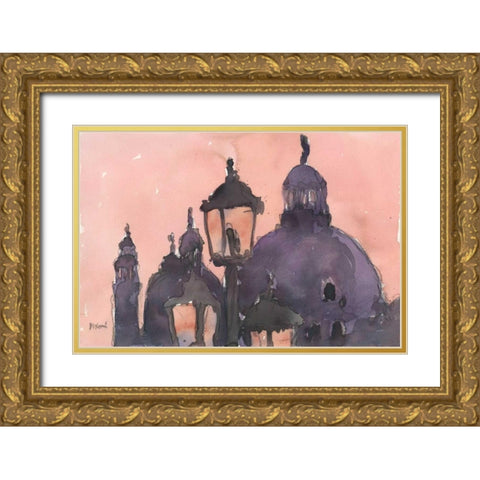 Venice Watercolors XI Gold Ornate Wood Framed Art Print with Double Matting by Dixon, Samuel